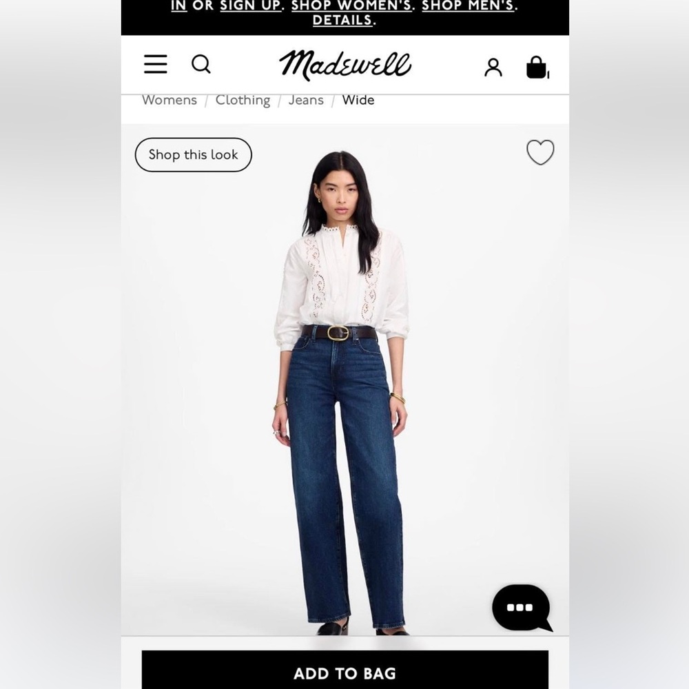 Madewell Perfect Vintage Wide Leg 31P
